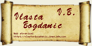 Vlasta Bogdanić vizit kartica
